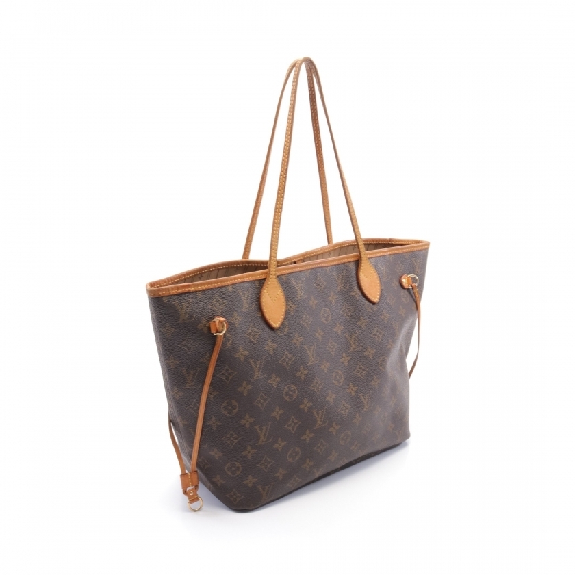 Louis Vuitton Neverfull Mm Monogram Shoulder Bag Brown